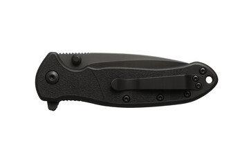 Black tactical folding knife for outdoor survival use