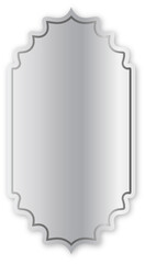 Islamic Style Ornamental Silver Metallic Frame