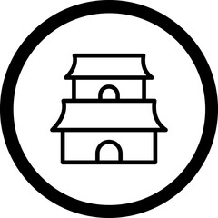 Temple Vector Icon Design