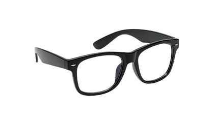 Black square sunglasses, angled view
