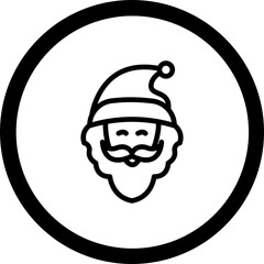 Santa Claus Vector Icon Design