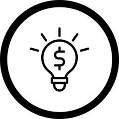 Light Bulb Vector Icon Design