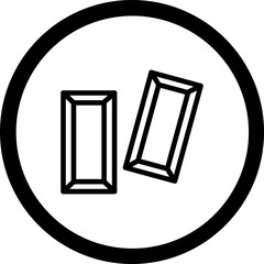 Gold Ingot Vector Icon Design