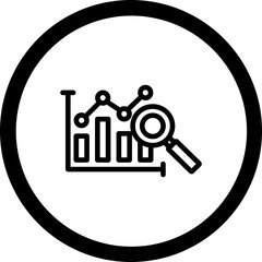 Market Analysis Vector Icon Design