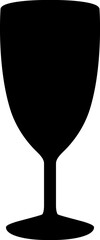 Wineglass icon. Alcohol cup icon.