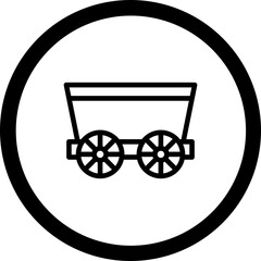 Carriage Vector Icon Design