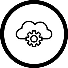 Obraz premium Cloud Vector Icon Design