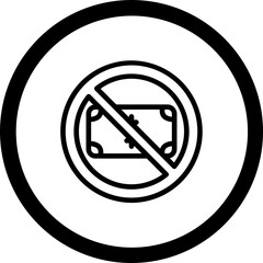 Stop Corruption Vector Icon Design