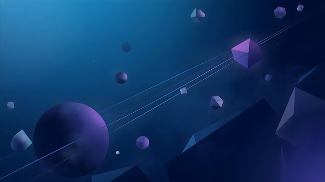 Central Point Gravity Pull Abstract Deep Space