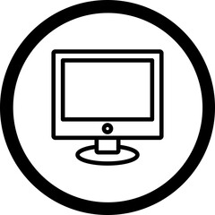 Monitor Vector Icon Design