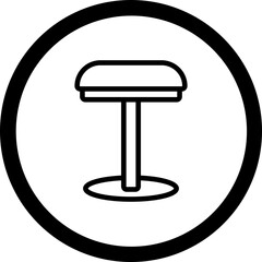 Bar Stool Vector Icon Design