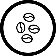 Bean Vector Icon Design