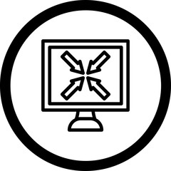 Resize Vector Icon Design