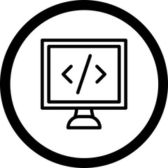 Coding Vector Icon Design