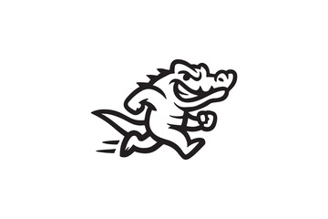 Speedy Muscular Alligator with Confident Grin