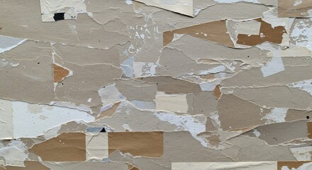 Recycled Paper Collage Background