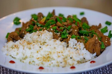 Bulgogi is a typical Korean homemade barbecue and rice is a typical delight of South Korean cuisine, known for its strong flavor and super tender and tasty meat.