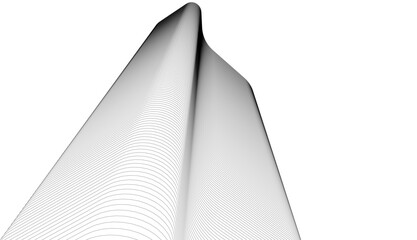 Abstract buildings architectural 3d drawing 