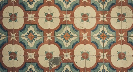 Retro Tile Pattern Vintage Background Variations