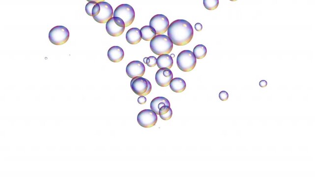 Bubble animation vedio on transparent  background . Bubble animation overlay of lava , water ,algae , toxic chemicals ,  bubble animation element vedio.