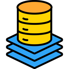 Batch Data lineal color icon