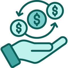 Cash Flow solid icon