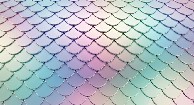 Iridescent Mermaid Scale Pattern Background
