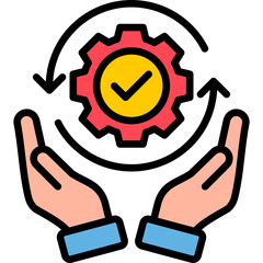 Operational Efficiency lineal color icon