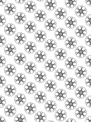Black and white seamless floral pattern vector design for textile, wallpaper, or vintage decoration