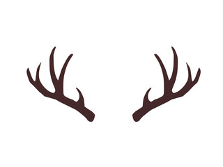deer antlers silhouette