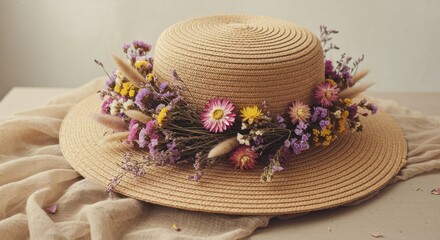 Ornate edible flower cake decorated