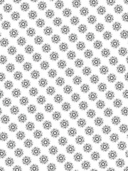 Vector seamless floral monochrome damask pattern illustration, a vintage style textile wallpaper ornament design