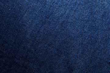 Close-Up Texture of Blue Denim Fabric Material