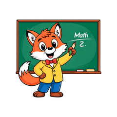 Smart Fox Teacher in Classroom