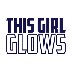 This girl glows t shirt, retro wavy groovy vintage repeat text typography art with peach background, groovy t shirt design, groovy art. Retro vintage inspirational quote and flowers.