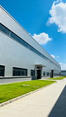 Fototapeta premium Industrial building exterior