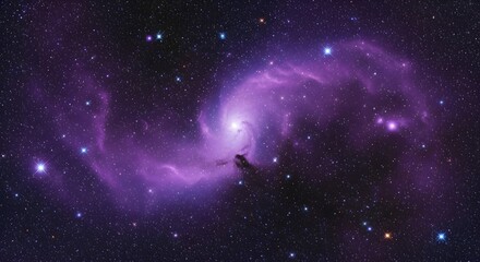 A swirling vortex of cosmic dust and gas paints the canvas of space with ethereal hues, revealing the breathtaking beauty of a distant galaxy