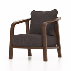 Retro chair isolated on white background. 3D illustration