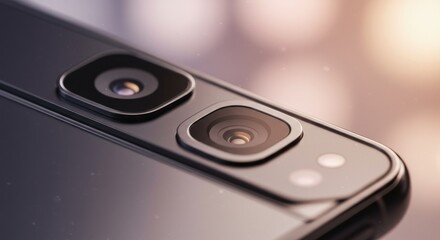 Smartphone camera module close up