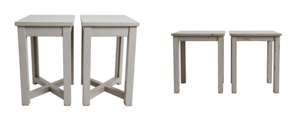 Simple White Wooden Tables for Home Decor and Interior Design Ideas