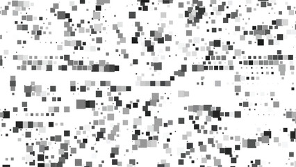 Black and white pixelated square halftone abstract background minimal modern vector pattern stylish geometric texture design for digital creative artworks