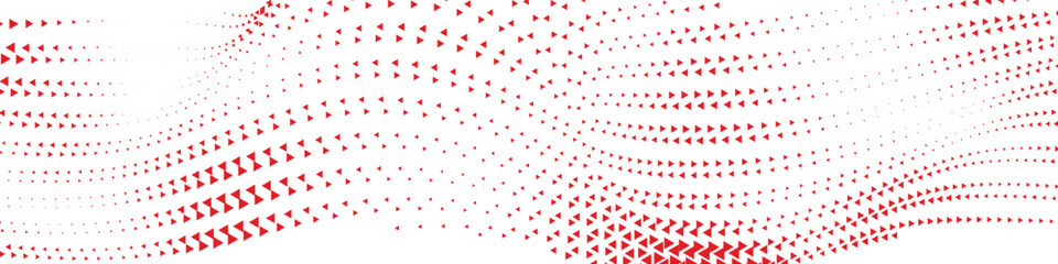 Abstract red halftone dotted wave gradient background minimal modern vector stylish texture smooth flowing template creative design for digital artworks and posters