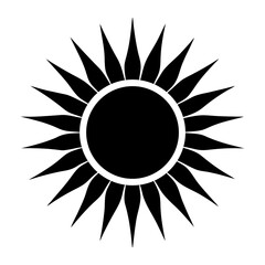 Sun Rays Vector Flat Clean Isolated Illustration