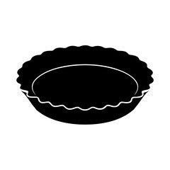 Tart Pan Fluted Edge Vector Flat Clean Design