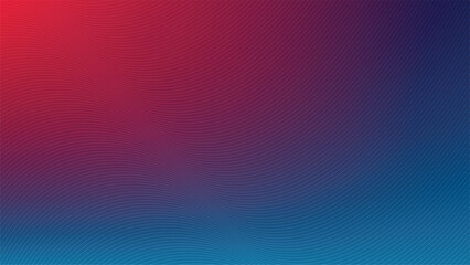 Red to blue gradient with flowing thin white wavy lines abstract background