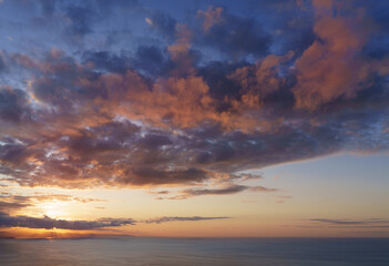 Sunset over the Cantabrian Sea, Basque Country