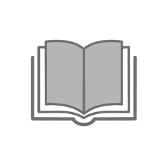 Open Book Icon Symbol Education Knowledge Learning Study Literature Reading