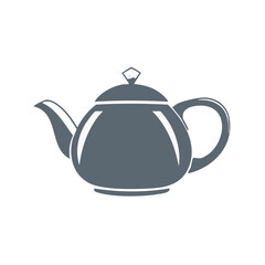 Elegant Teapot Illustration, Drinkware Design, Beverages, Stylish Decorative Objects, Clean Cut Minimalist Graphics