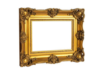 Ornate gold picture frame