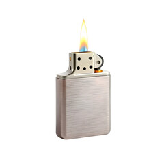 Photo of modern lighter isolated on transparent background